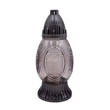 Лампадка скляна середня 574U графіт 20год