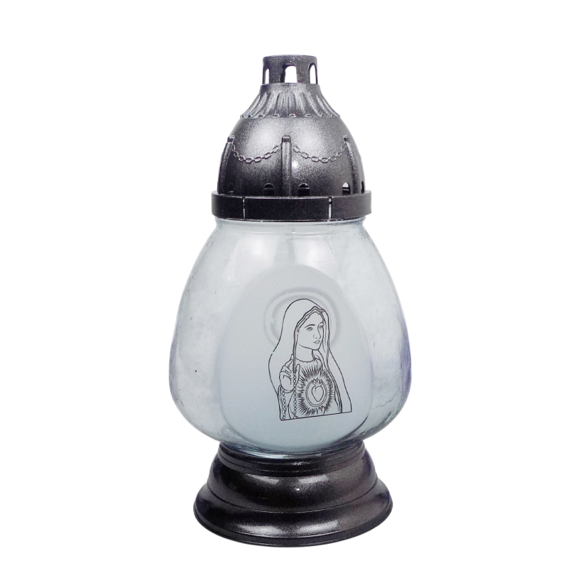 Лампадка скляна велика Марія Koniak4