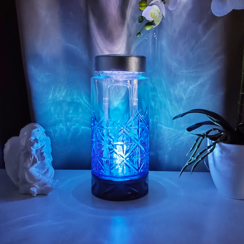 Лампадка на сонячній батареї скляна LP279 Solar Blue