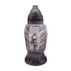 Лампадка скляна Вічна Троянда графіт LP565U 20год