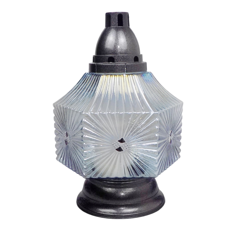 Лампадка скляна велика шестикутник LPD Szescian 65 год