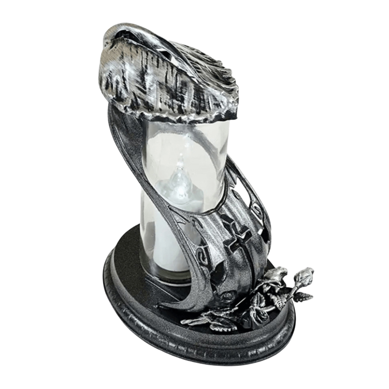 Лампадка скляна середня Lampa Lisc2 графіт 14год