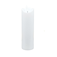 Свічка на батарейках Led Cortina WF003H біла 17см