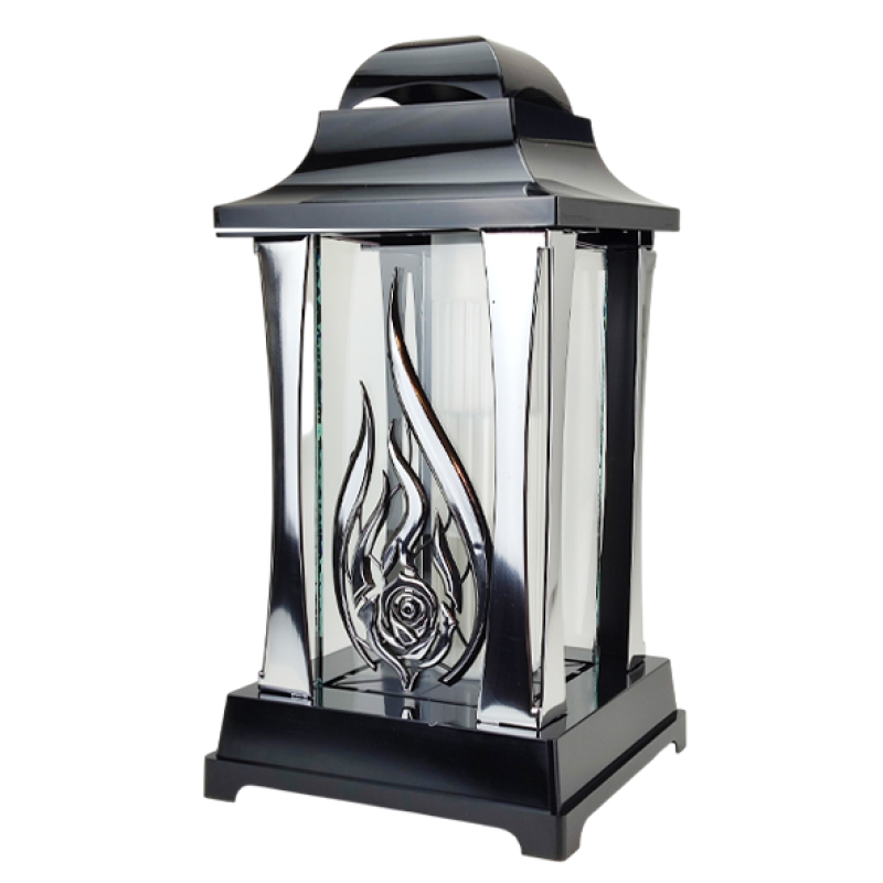 Лампадка ексклюзивна капличка 36 см Plomien Alba Srebna