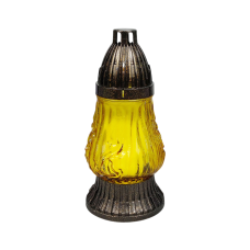 Лампадка скляна маленька мікс Promien mini 14год  жовтий