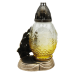 Лампадка стеклянная средняя пасхальная с аппликацией птенца LPJ3Apl 20год