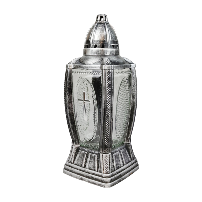 Лампадка середня ажурна графіт 381KA