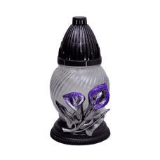 Лампадка срібляста з калами мала куля 02Apl 17год