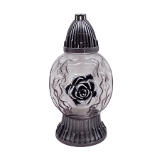 Лампадка скляна середня 50U графіт 20год