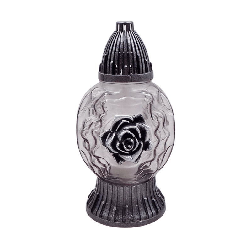 Лампадка скляна середня 50U графіт 20год