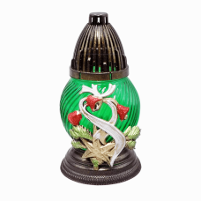 Лампадка новорічна мала куля Дзвони Різдва 02Apl 21см