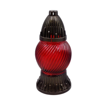 Лампадка скляна куля Світло спіралі 14WKL червона 17год