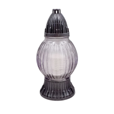 Лампадка скляна середня рельєфна LP492 20год графіт