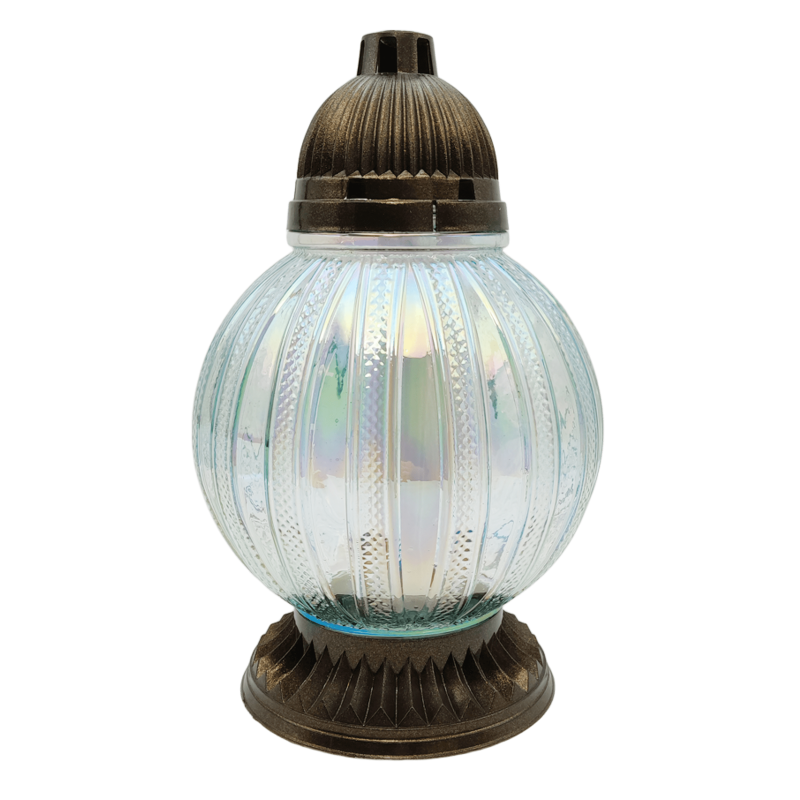 Лампадка скляна велика Куля W25