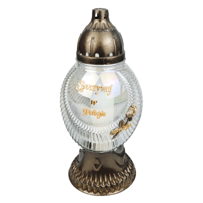 Лампадка велика скляна LP3040 45год