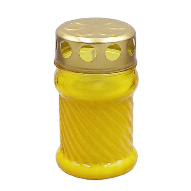 Лампадка скляна наливна 33Wp 11год жовта