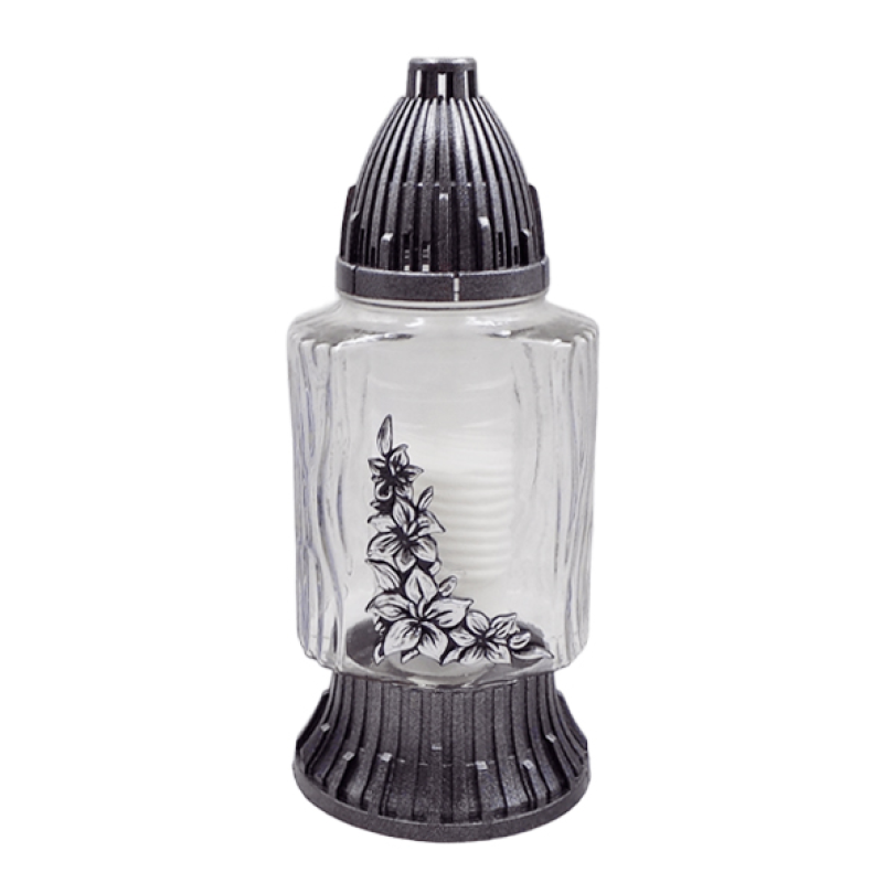 Лампадка  скляна з декором LP573U 20год