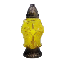 Лампадка скляна середня мікс 768U Czyste 33год жовта