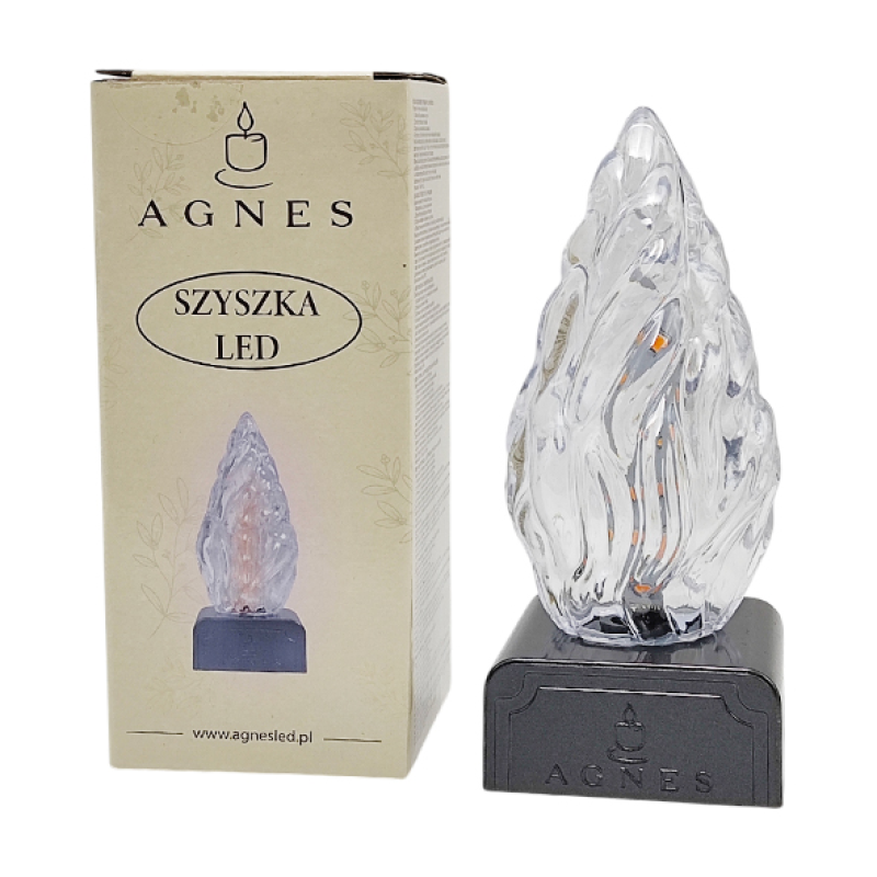Світлодіодна Led свічка у формі шишки Agnes 15см