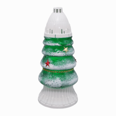Лампадка скляна новорічна ялинка CH-2 Cyrk 26см