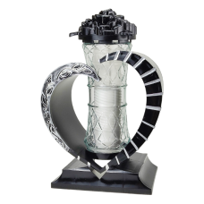 Лампадка ажурна у формі серця 31см LC7 Serce Srebro