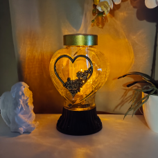 Лампадка серце на сонячній батареї LP119 Solar Gold