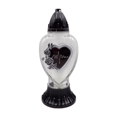 Лампадка скляна з серцем Живиця LP1510 33год
