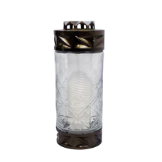 Лампадка скляна середня циліндр LP279 33 год