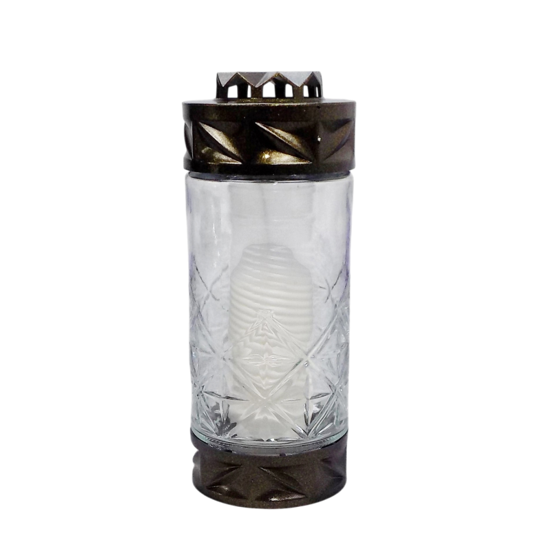 Лампадка скляна середня циліндр LP279 33 год