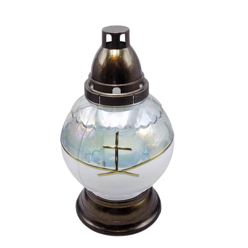 Лампадка скляна куля середня LPD Kula Tasma 45год