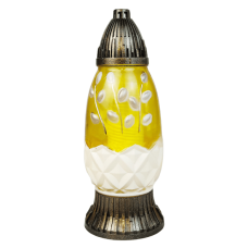 Лампадка  скляна середня великодня з вербою LPJ4U Natrysk 33год