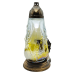 Лампадка скляна велика великодня з аплікацією пташеня LPJ6 Apl 48ч