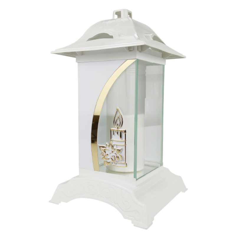 Лампадка «Біла Світлиця» з декором свічки 33см Prosty-1 Лампадка «Біла Світлиця» з декором свічки 33см Prosty-1