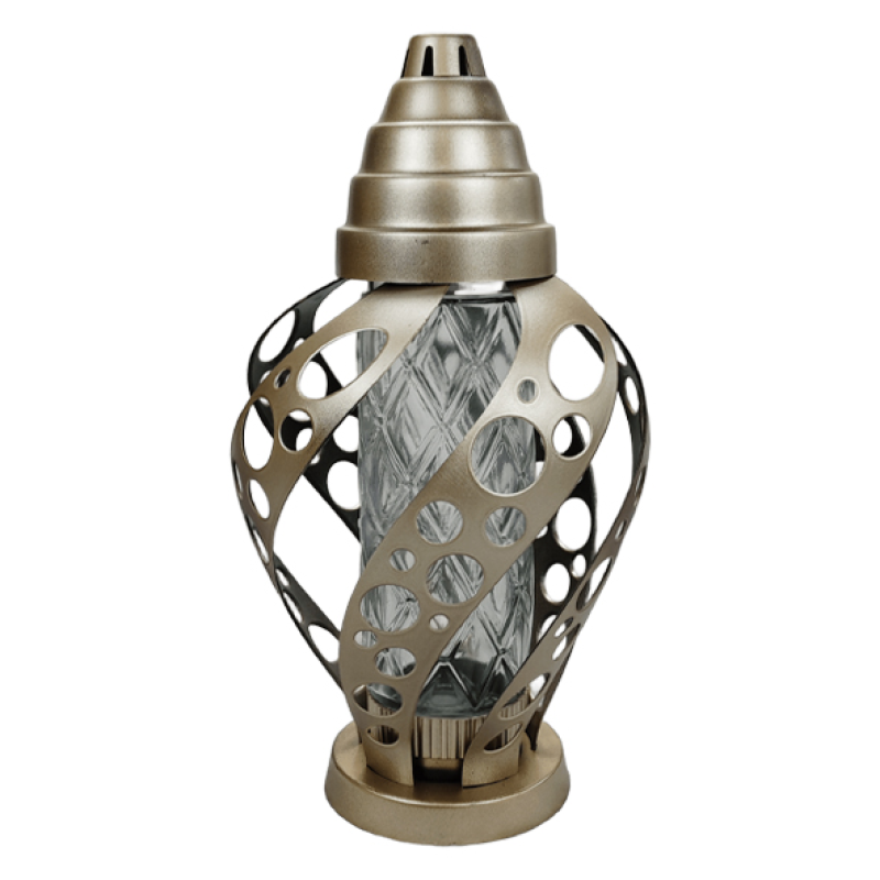 Лампадка велика Siatka Spiral Lux золотиста