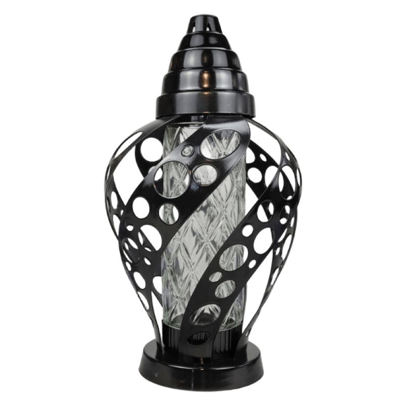 Лампадка велика Siatka Spiral Lux чорна