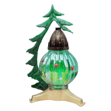 Лампадка скляна куля зелена Різдвяна Stroik 37см