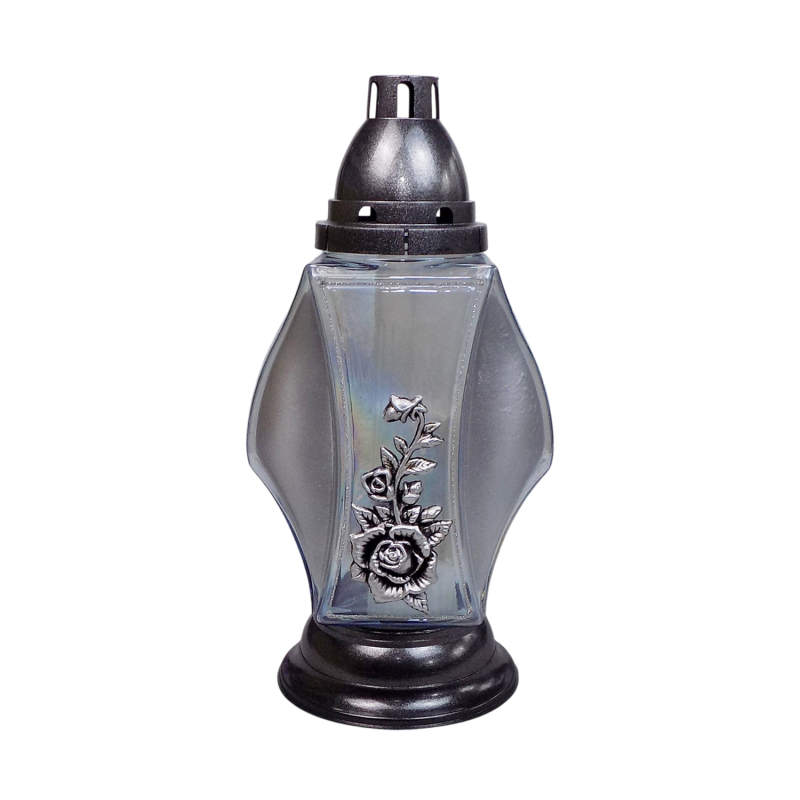 Лампадка скляна велика Urna Krzyz Zywica 45год