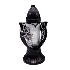 Лампадка серце з калою сріблястою Wazon 3D 20год