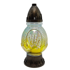 Лампадка скляна середня з вербою LPJ Diament maly 33год