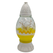 Лампадка скляна середня великоднє яйце  LPJ3 Brokat maly 33год