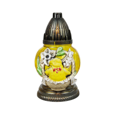 Лампадка скляна великодня з пташеням LP02 Apl 17год