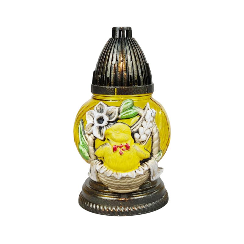 Лампадка скляна великодня з пташеням LP02 Apl 17год