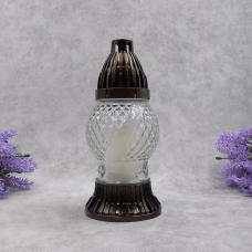 Лампадка скляна маленька куля 354U прозора 14ч