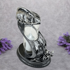 Лампадка скляна середня Lampa Lisc2 графіт 14год