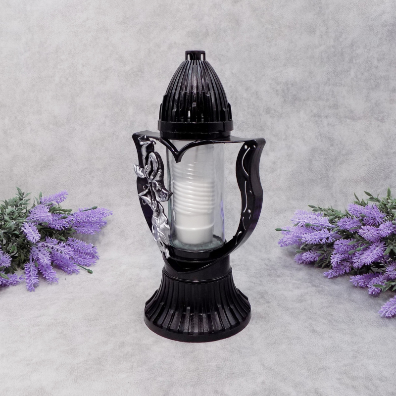 Лампадка серце з калою сріблястою Wazon 3D 20год