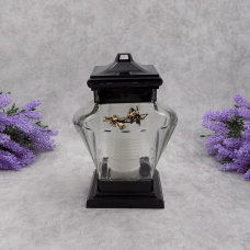 Лампадка скляна золотиста троянда LC3 Urna 20год