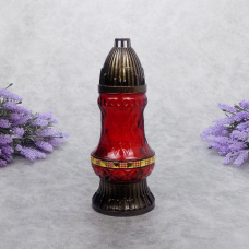 Лампадка скляна середня мікс LP557U 33 год