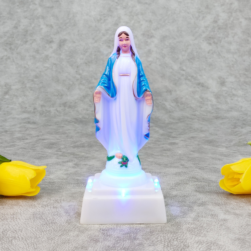 Свічка фігурка на батарейках Cortina Led Марія WI5A голубая 18см