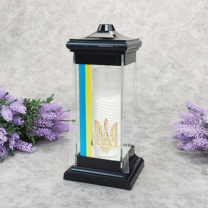 Лампадка скляна середня патріотична для Героїв Art 3T 40год