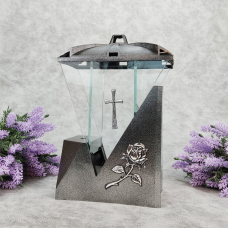 Лампадка середня Glass Art 5 Grafit